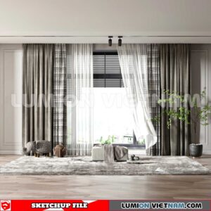 230729. Curtains Sketchup 3D Models