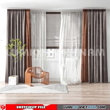 230729. Curtains Sketchup 3D Models