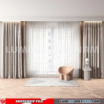 230729. Curtains Sketchup 3D Models