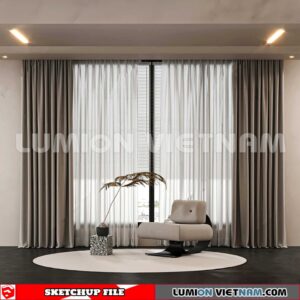 230729. Curtains Sketchup 3D Models