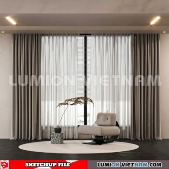 230729. Curtains Sketchup 3D Models