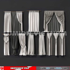 230729. Curtains Sketchup 3D Models