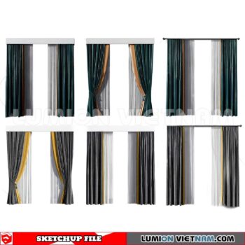 230729. Curtains Sketchup 3D Models