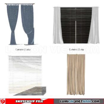 230729. Curtains Sketchup 3D Models