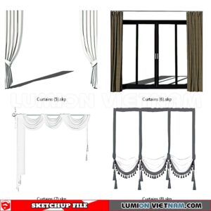 230729. Curtains Sketchup 3D Models