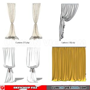 230729. Curtains Sketchup 3D Models