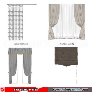 230729. Curtains Sketchup 3D Models