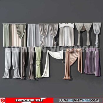 230729. Curtains Sketchup 3D Models