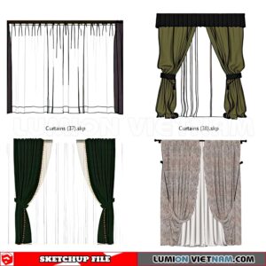 230729. Curtains Sketchup 3D Models