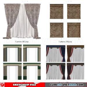 230729. Curtains Sketchup 3D Models