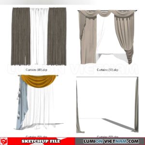 230729. Curtains Sketchup 3D Models
