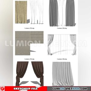 230729. Curtains Sketchup 3D Models