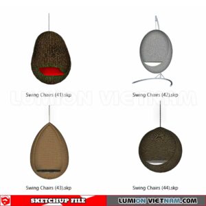 230806. Swing Chairs Sketchup 3D Models