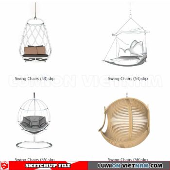 230806. Swing Chairs Sketchup 3D Models