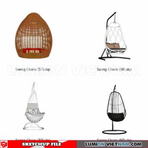 230806. Swing Chairs Sketchup 3D Models