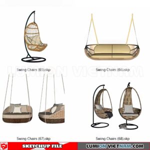 230806. Swing Chairs Sketchup 3D Models