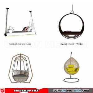 230806. Swing Chairs Sketchup 3D Models