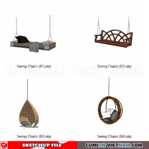 230806. Swing Chairs Sketchup 3D Models