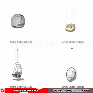 230806. Swing Chairs Sketchup 3D Models