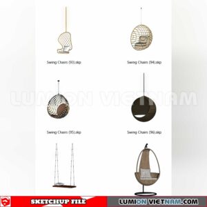 230806. Swing Chairs Sketchup 3D Models