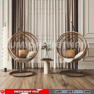 230806. Swing Chairs Sketchup 3D Models