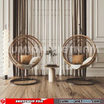 230806. Swing Chairs Sketchup 3D Models