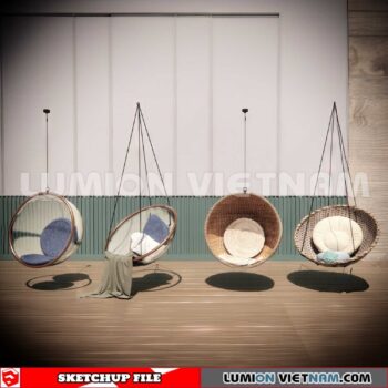 230806. Swing Chairs Sketchup 3D Models