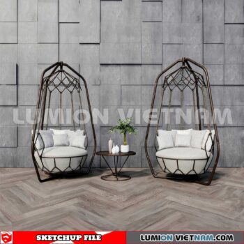 230806. Swing Chairs Sketchup 3D Models