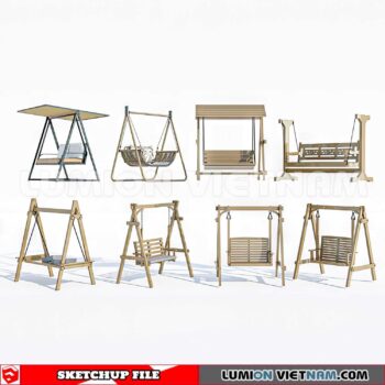 230806. Swing Chairs Sketchup 3D Models