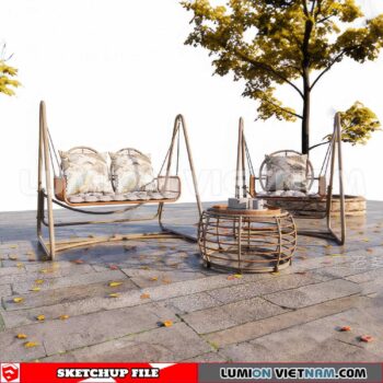 230806. Swing Chairs Sketchup 3D Models