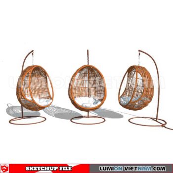 230806. Swing Chairs Sketchup 3D Models
