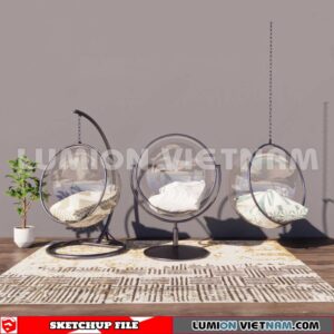230806. Swing Chairs Sketchup 3D Models