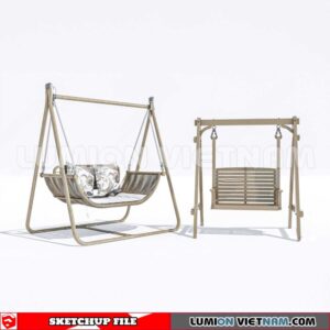 230806. Swing Chairs Sketchup 3D Models