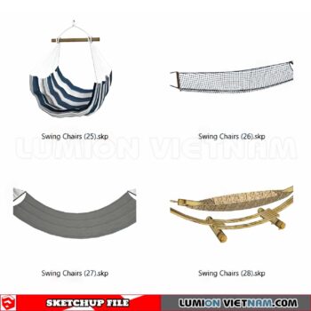 230806. Swing Chairs Sketchup 3D Models