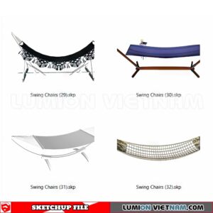 230806. Swing Chairs Sketchup 3D Models