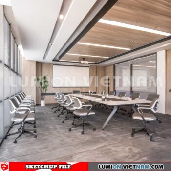 230819 Office Room Sketchup 3D Interior Models