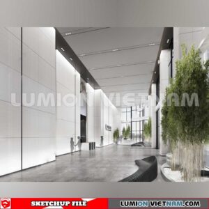 230819 Office Room Sketchup 3D Interior Models