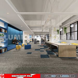 230819 Office Room Sketchup 3D Interior Models