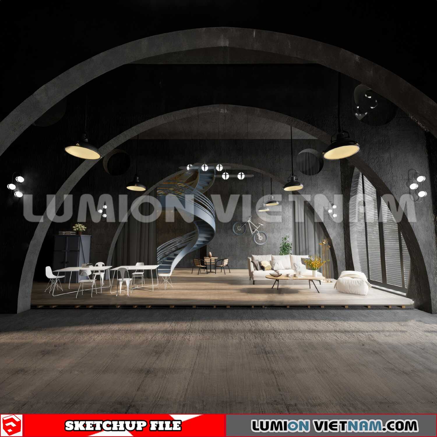 230819-Office-Room-4-Sketchup-Models