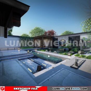 230825. Garden Sketchup Exterior 3D Models