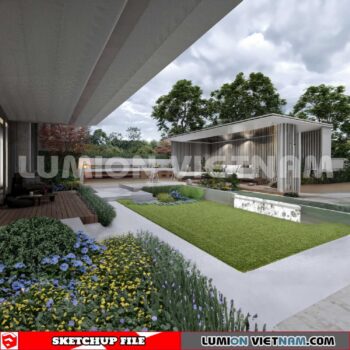 230825. Garden Sketchup Exterior 3D Models