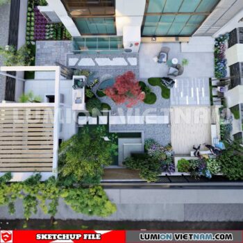 230825. Garden Sketchup Exterior 3D Models