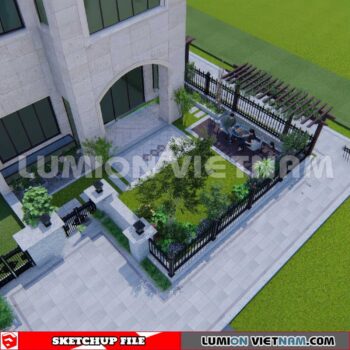 230825. Garden Sketchup Exterior 3D Models
