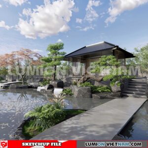 230825. Garden Sketchup Exterior 3D Models