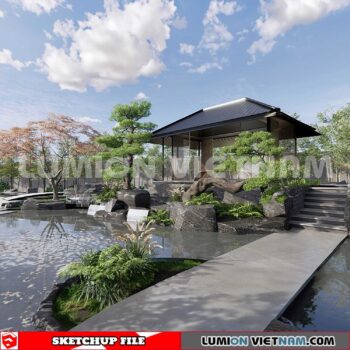 230825. Garden Sketchup Exterior 3D Models