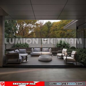 230825. Garden Sketchup Exterior 3D Models