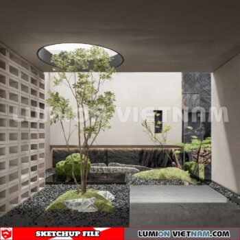 230825. Garden Sketchup Exterior 3D Models