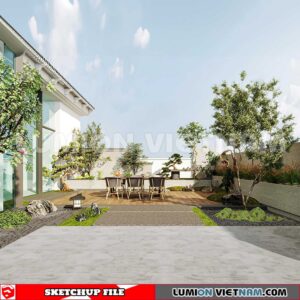 230825. Garden Sketchup Exterior 3D Models