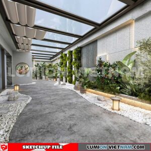 230825. Garden Sketchup Exterior 3D Models