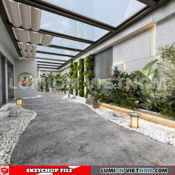 230825. Garden Sketchup Exterior 3D Models